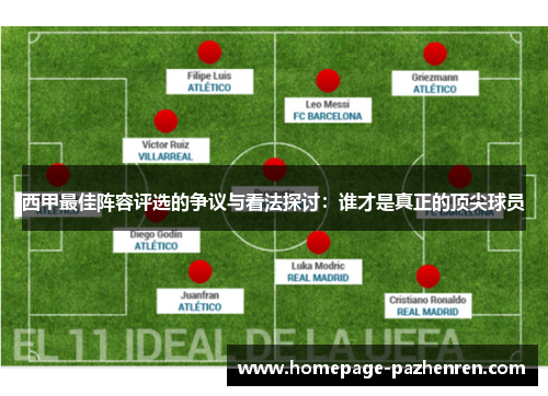 西甲最佳阵容评选的争议与看法探讨：谁才是真正的顶尖球员